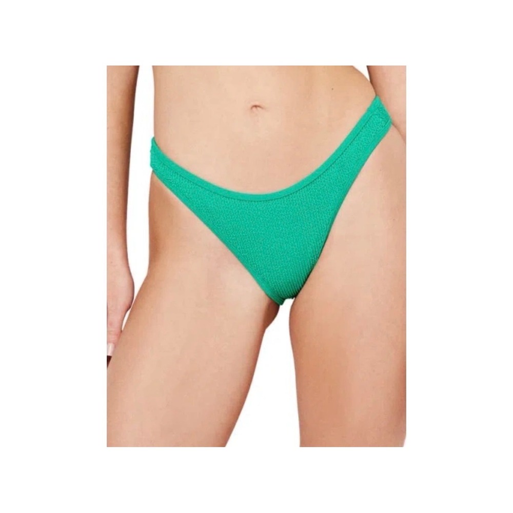 Good American Always Fits Green Textured Bikini Bottom Women's size Medium Large